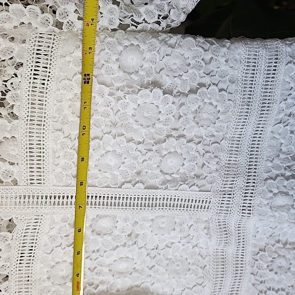 White A-Line Midi Dress with Peter Pan Collar - Picture 6 of 7